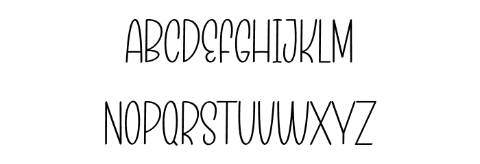Christmas Blowing Font UPPERCASE