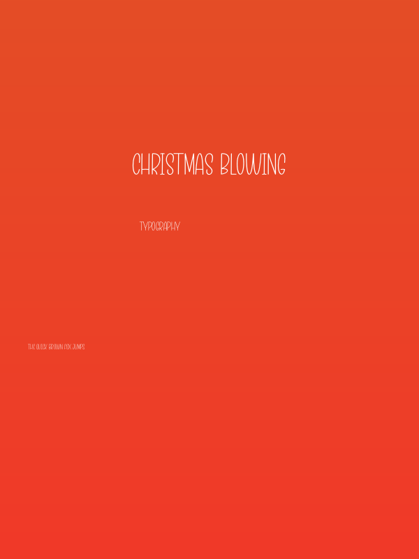 Christmas Blowing Poster