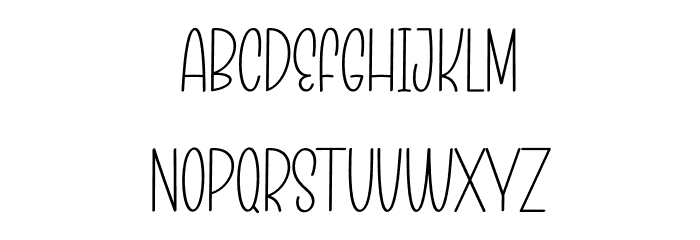 Christmas Blowing Font LOWERCASE