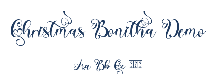 Christmas Bonitha Demo Font Preview