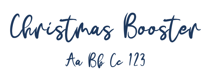 Christmas Booster Font Preview