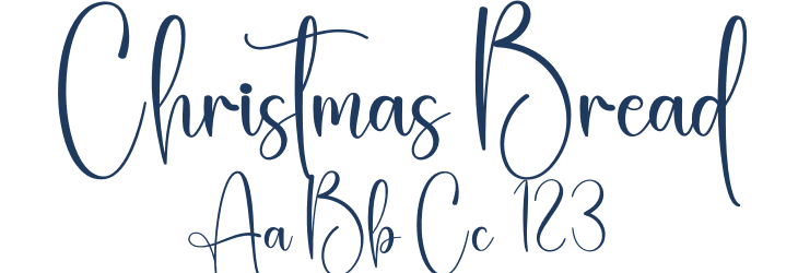 Christmas Bread Font Preview