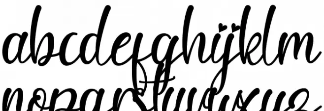 Christmas Break Font LOWERCASE