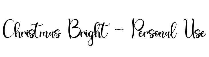Christmas Bright - Personal Use  Fuentes Gratis Descargar