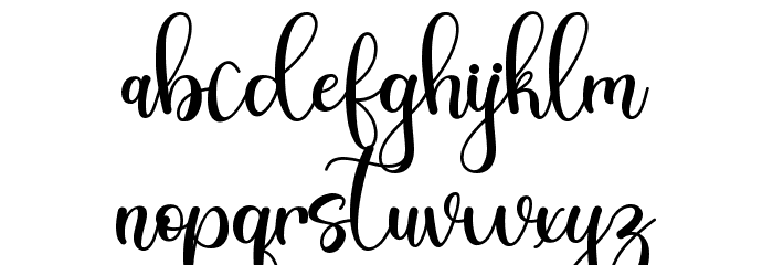 Christmas Bright Font LOWERCASE