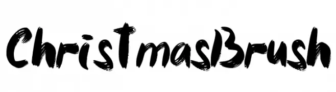 Christmas Brush Descarca Fonturi Gratis
