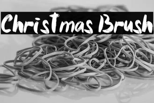 Christmas Brush 字体 examples