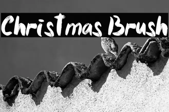 Christmas Brush 字体 examples
