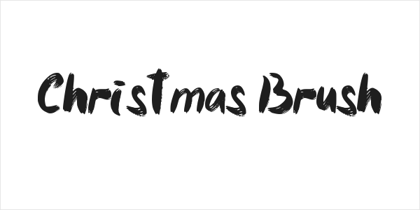 Christmas Brush Logo