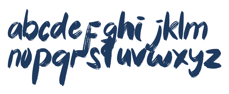 Christmas Brush Lowercase