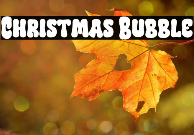 Christmas Bubble Example 3