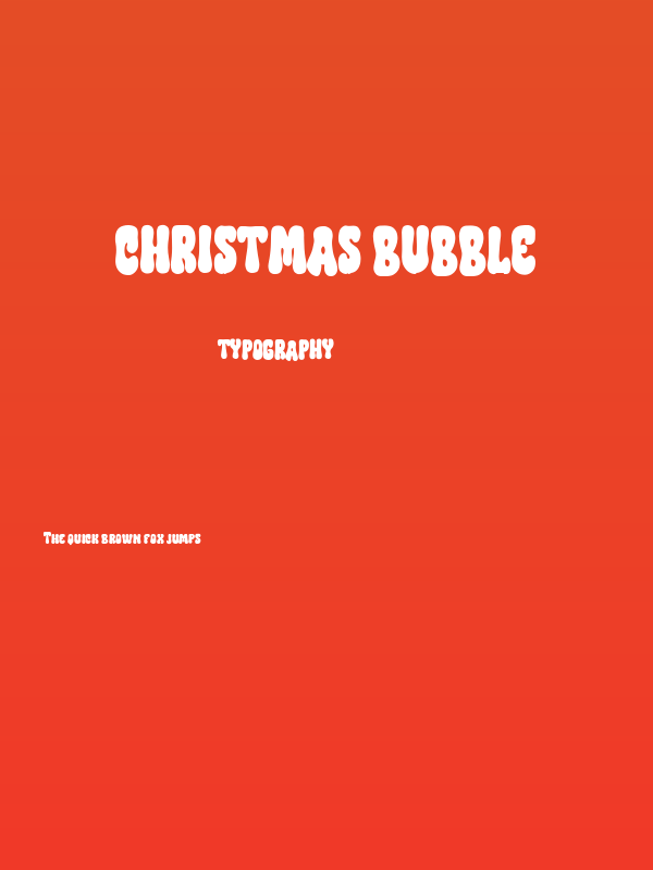 Christmas Bubble Poster