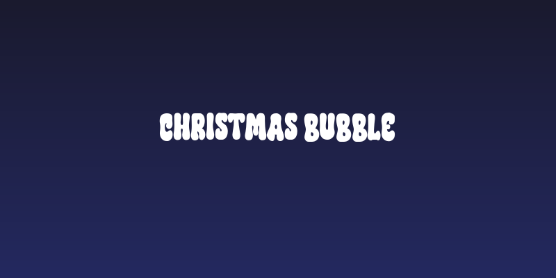 Christmas Bubble Social Header