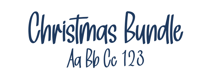 Christmas Bundle Font Preview