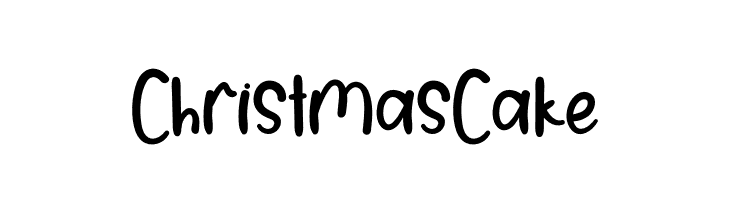 Christmas Cake  Fuentes Gratis Descargar