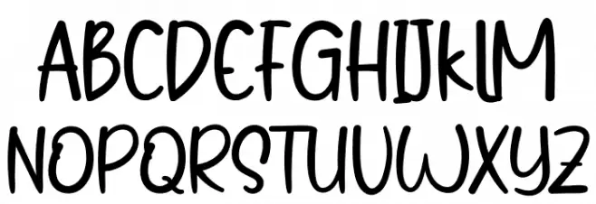 Christmas Cake Font Litere mari