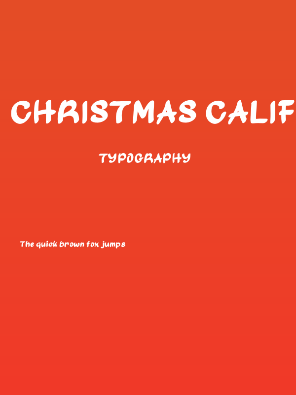 Christmas California Demo Poster