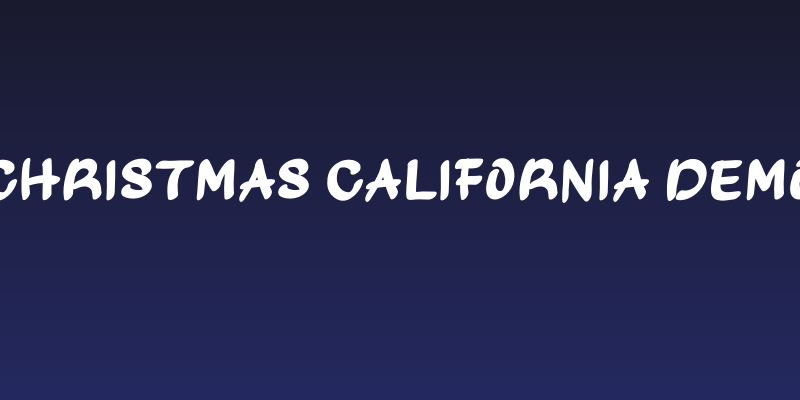 Christmas California Demo Social Header