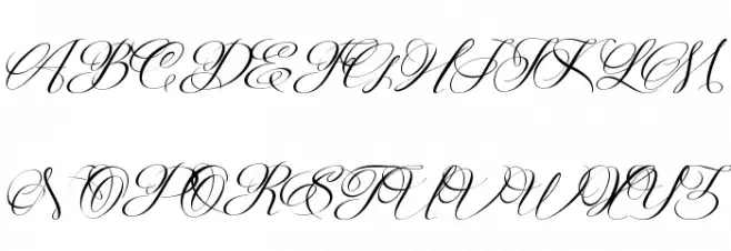 Christmas Calligraphy-Personal フォント 大文字