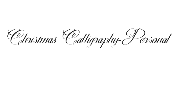 Christmas Calligraphy-Personal Logo