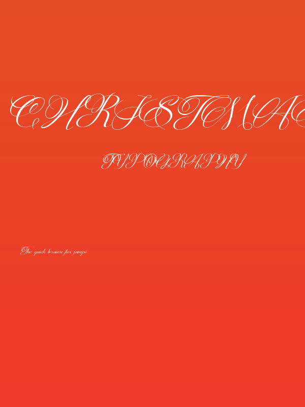 Christmas Calligraphy-Personal Poster