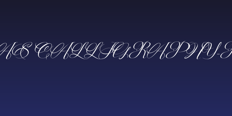 Christmas Calligraphy-Personal Social Header