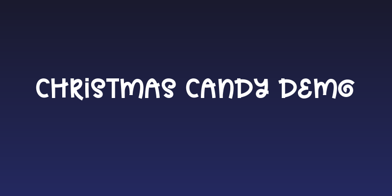 Christmas Candy Demo Social Header