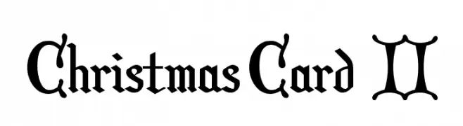 Christmas Card  II  les polices de caractères gratuit tlcharger