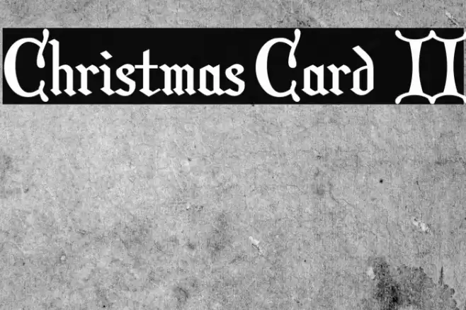 Christmas Card II Polices examples