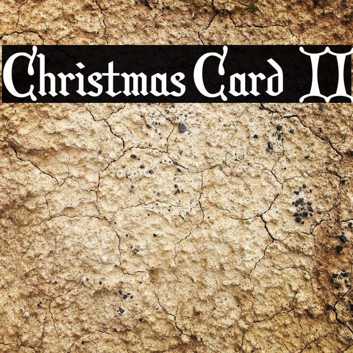 Christmas Card II Font - FFonts.net