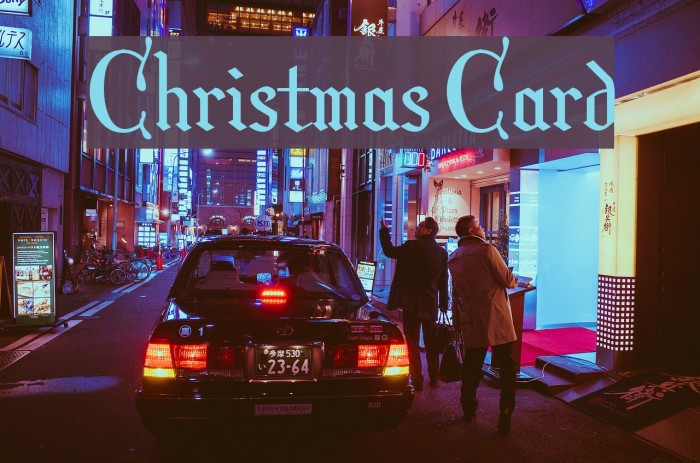 Christmas Card Font examples