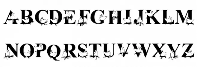 Christmas Cardinals Font Litere mari