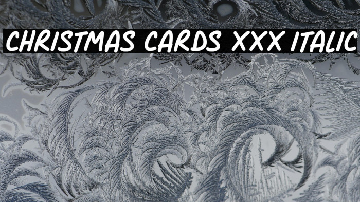Christmas Cards xxx Italic Example 1