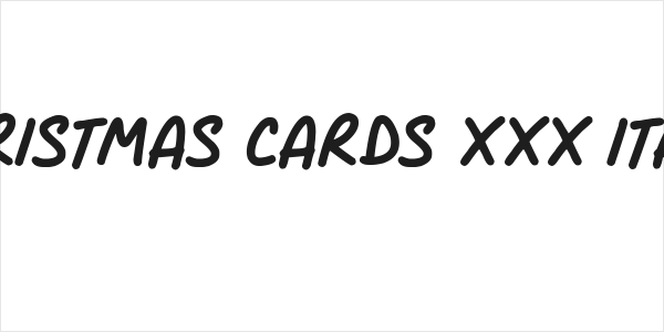 Christmas Cards xxx Italic Logo