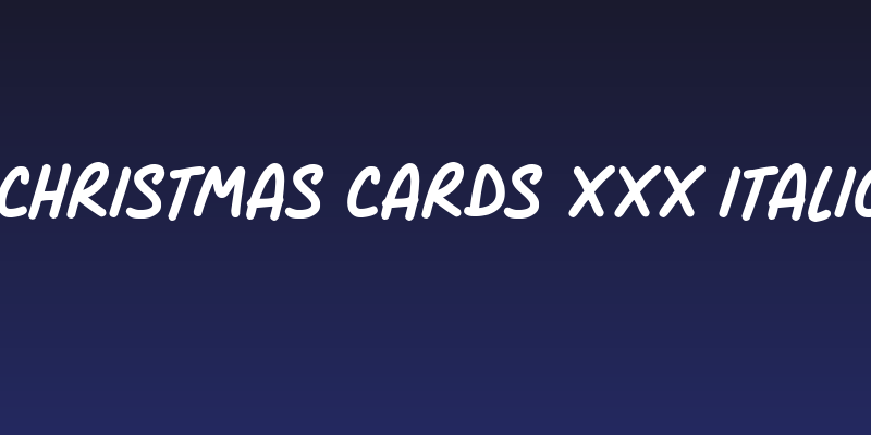 Christmas Cards xxx Italic Social Header