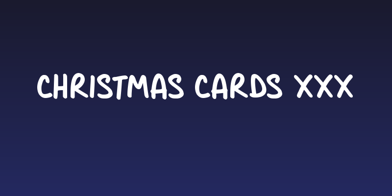 Christmas Cards xxx Social Header