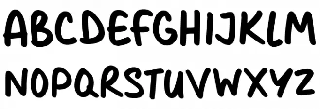 Christmas Cards xxx フォント 小文字