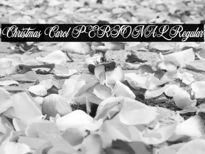 Christmas Carol PERSONAL Regular Font examples