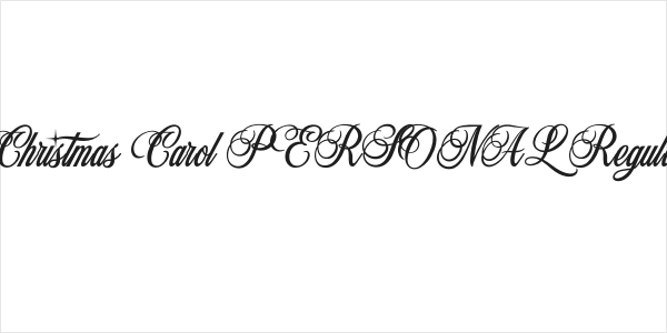 Christmas Carol PERSONAL Regular Logo