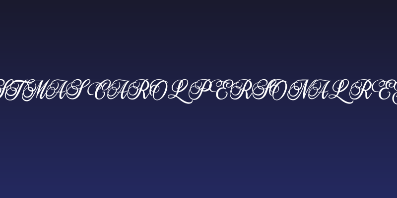 Christmas Carol PERSONAL Regular Social Header