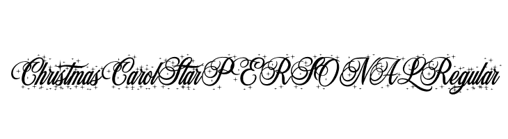 Christmas Carol Star PERSONAL Regular  Descarca Fonturi Gratis