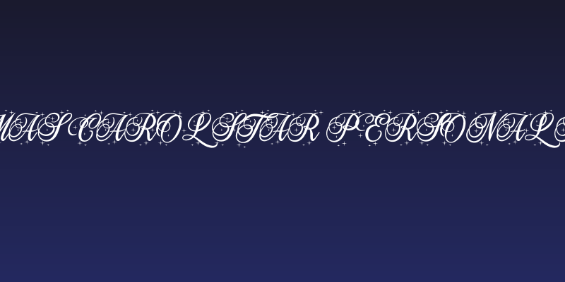 Christmas Carol Star PERSONAL Regular Social Header