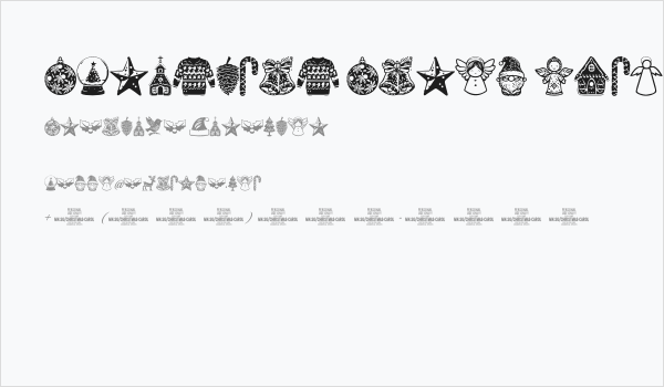 Christmas Carol Symbols Regular Business Card