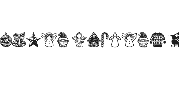 Christmas Carol Symbols Regular Logo