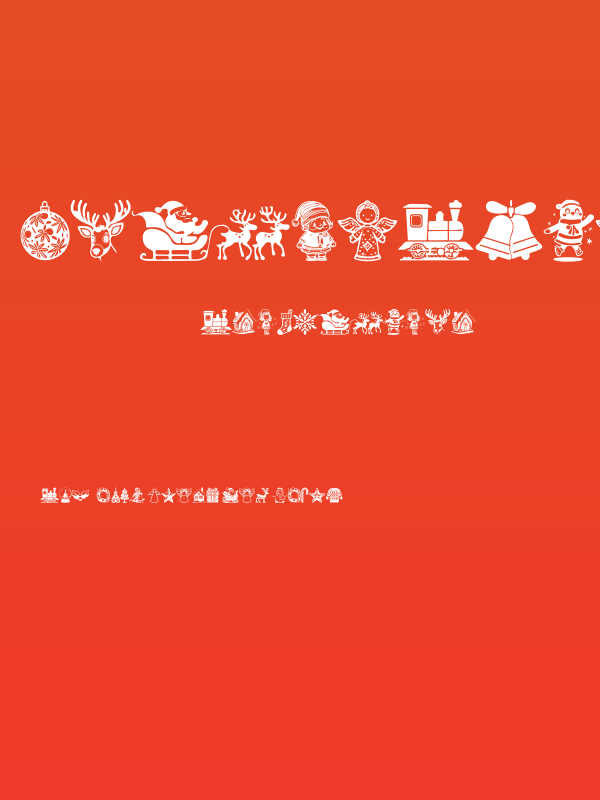 Christmas Carol Symbols Regular Poster