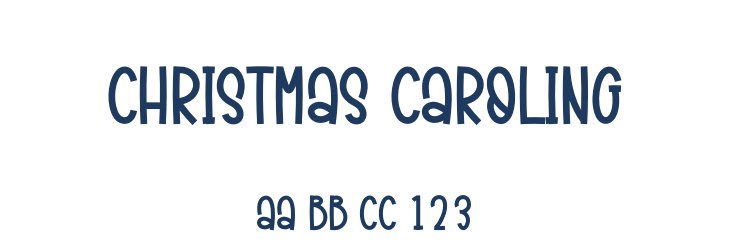 Christmas Caroling Font Preview