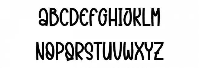 Christmas Caroling 字体 大写