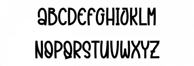 Christmas Caroling 字体 小写