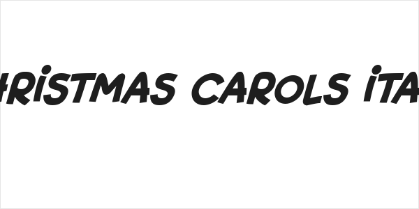 Christmas Carols Italic Logo