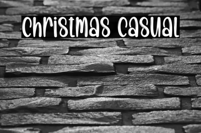 Christmas Casual 字体 examples